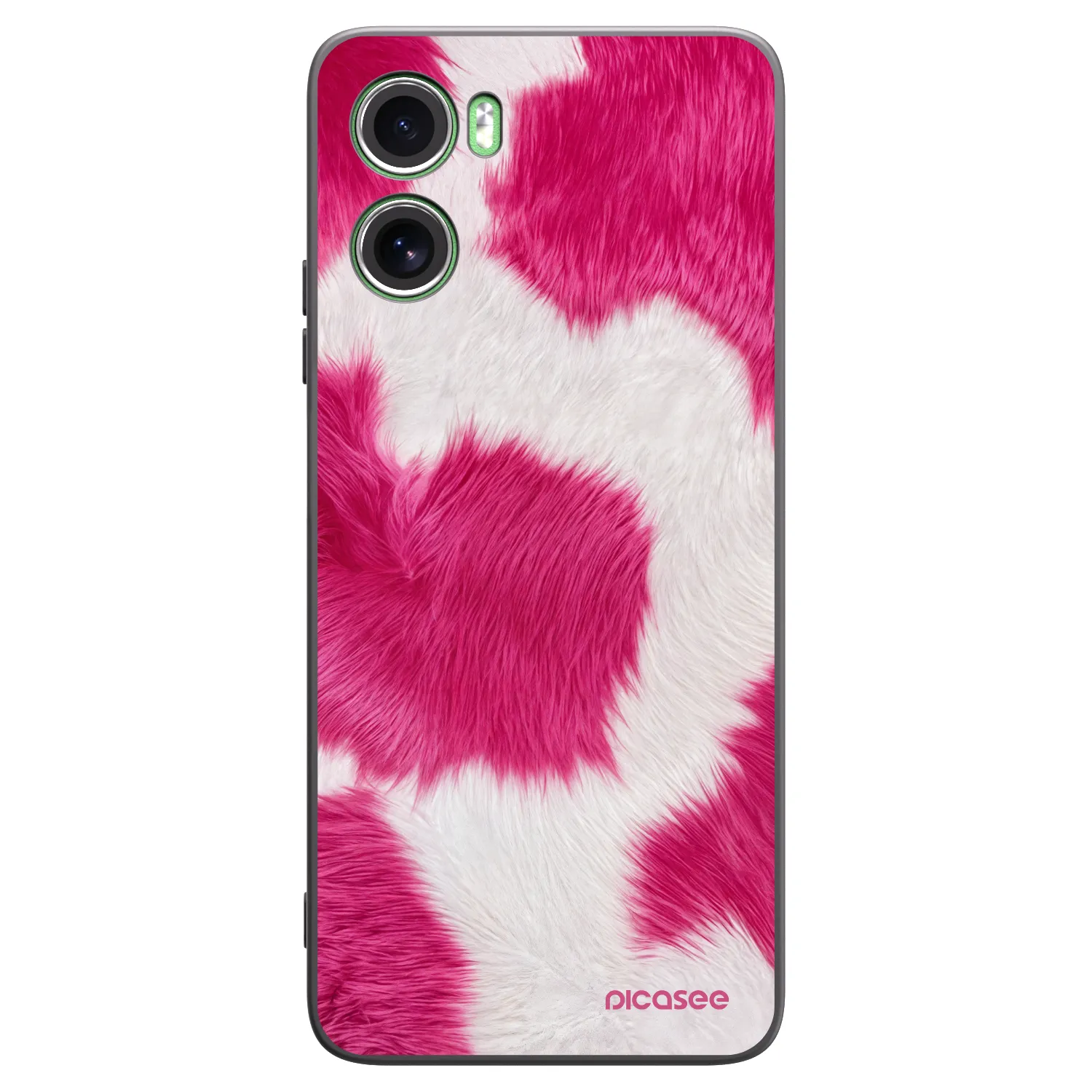 Picasee silikónový čierny obal pre Motorola Moto G06 - Pink Moo