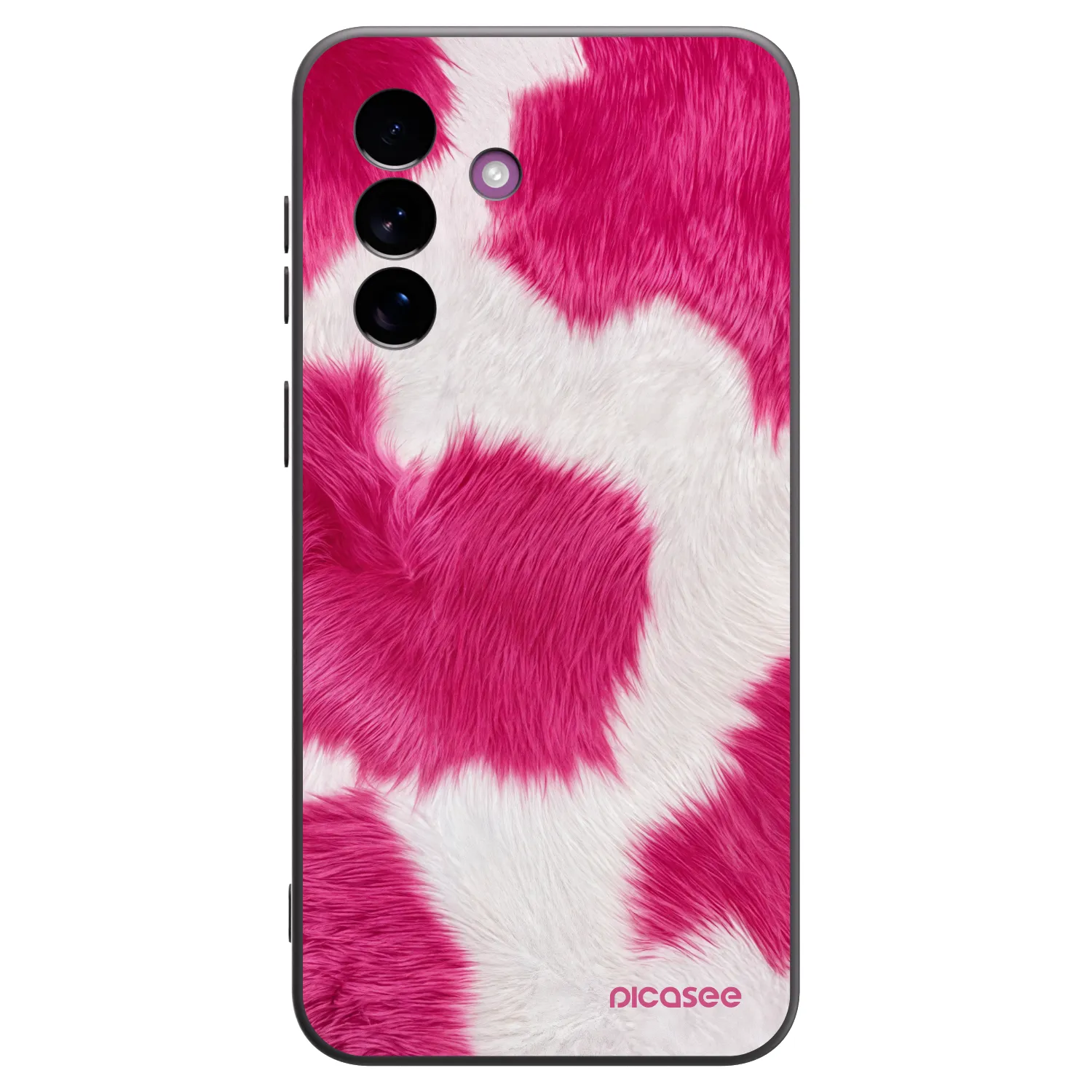 Picasee silikónový čierny obal pre Samsung Galaxy A37 - Pink Moo