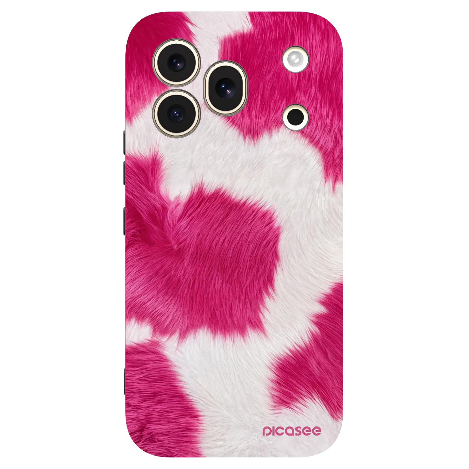 Picasee silikónový čierny obal pre Honor 600 Pro - Pink Moo