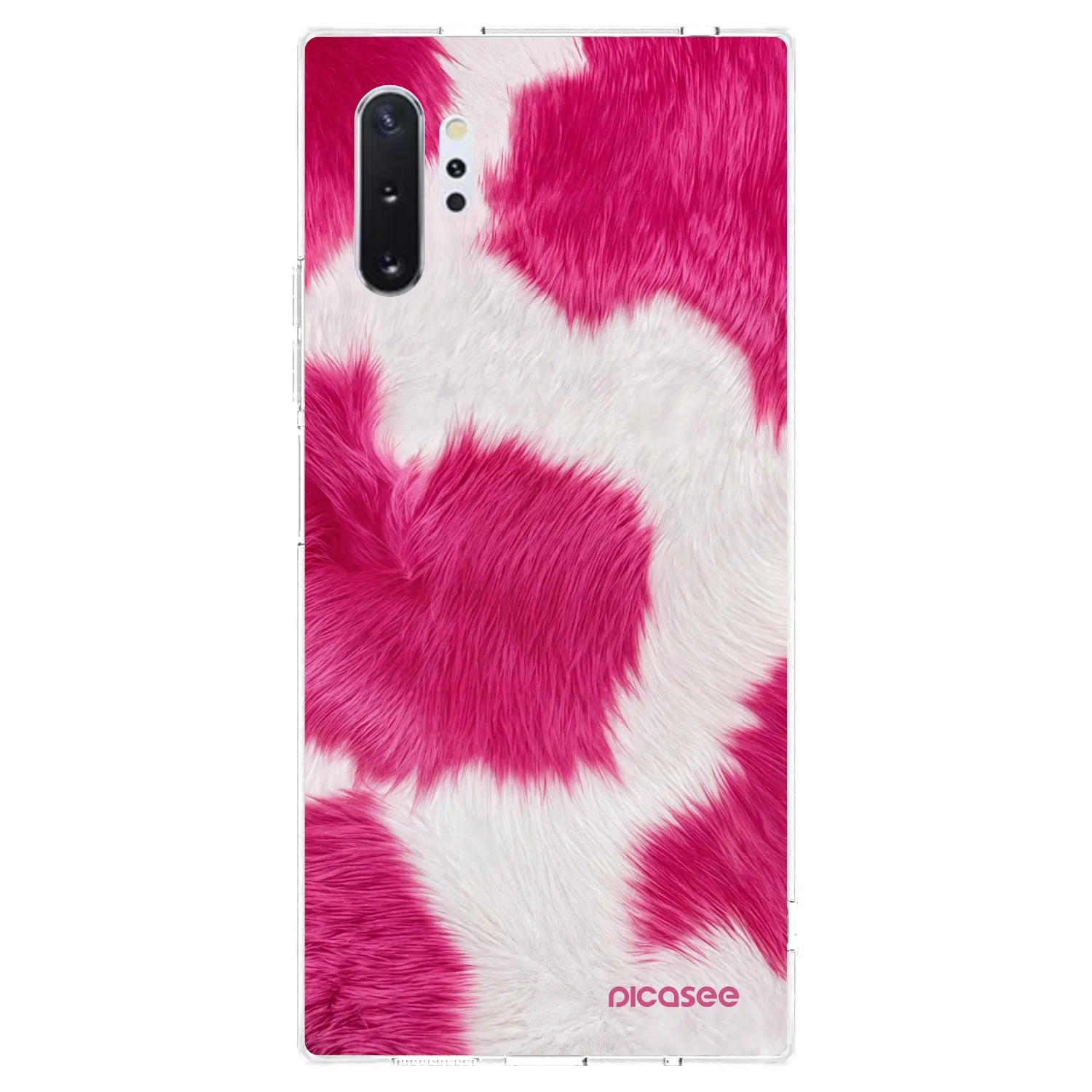 Picasee silikónový prehľadný obal pre Samsung Galaxy Note 10+ N975F - Pink Moo