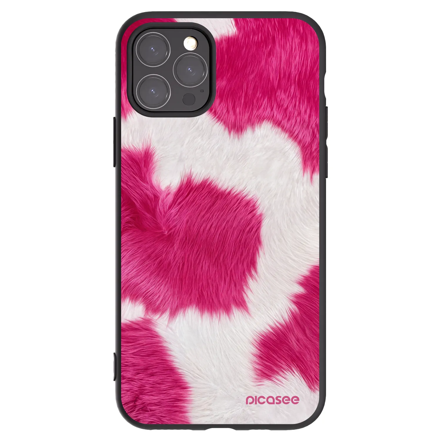 Picasee silikónový čierny obal pre Apple iPhone 11 Pro - Pink Moo