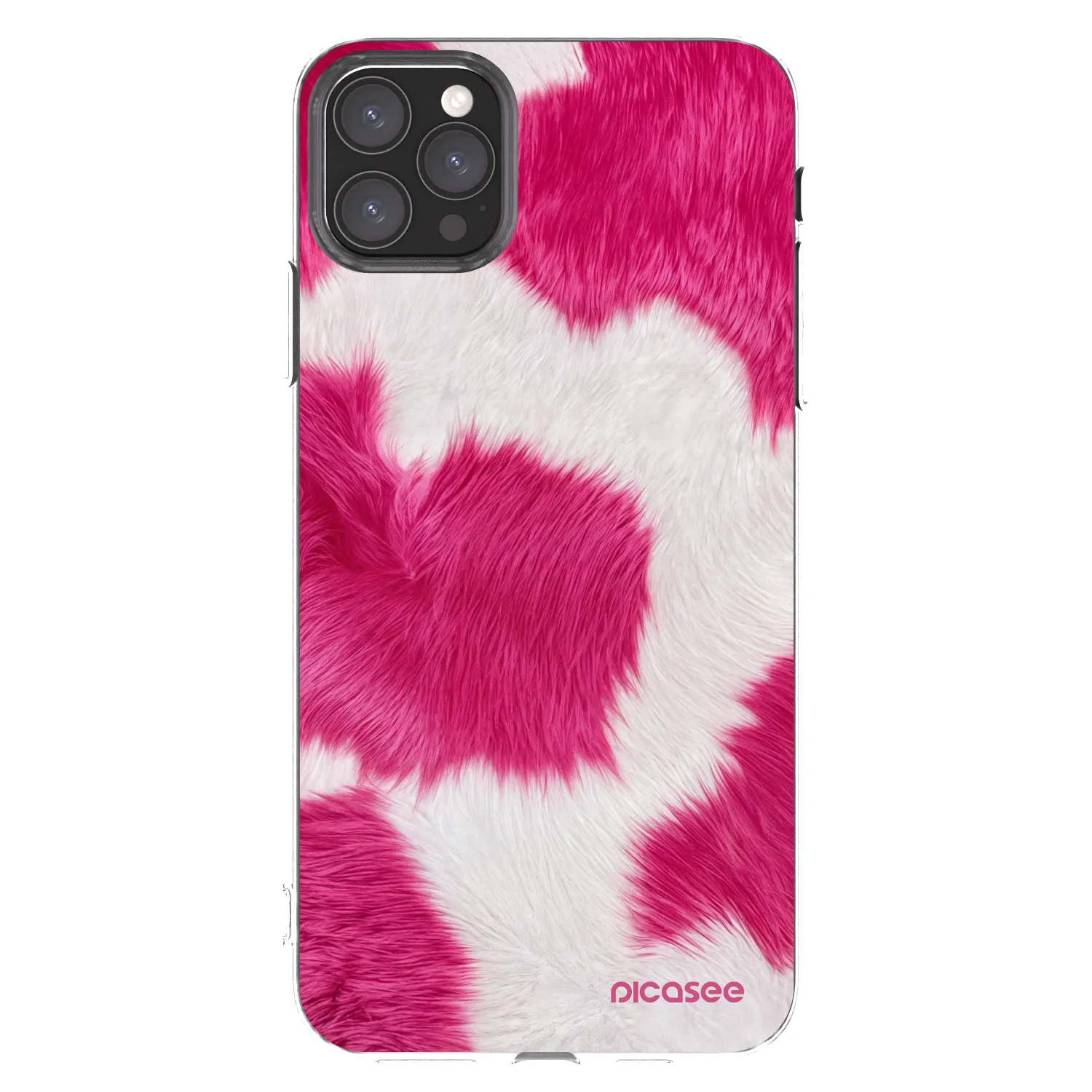 Picasee silikónový prehľadný obal pre Apple iPhone 11 Pro Max - Pink Moo