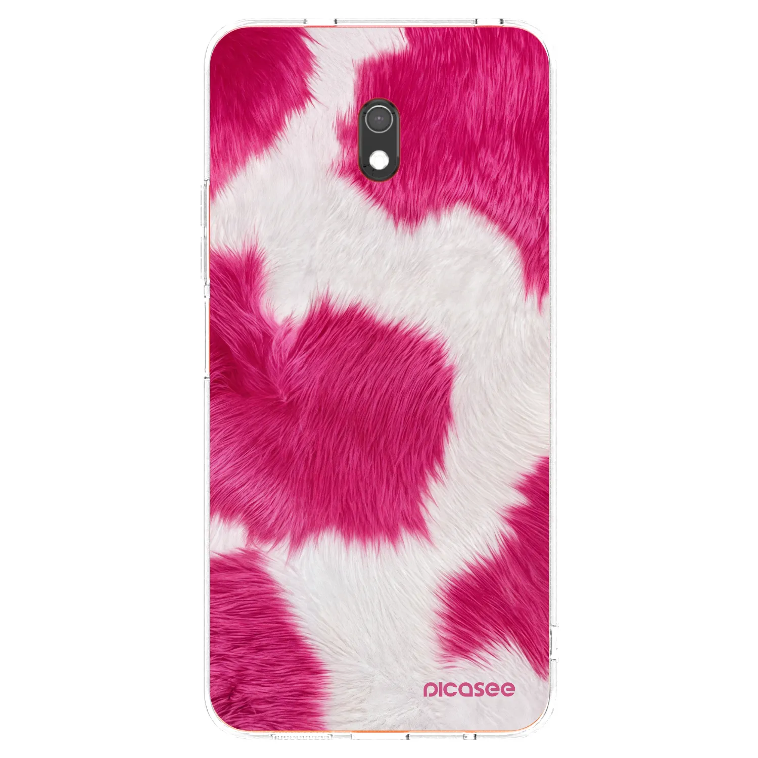 Picasee silikónový prehľadný obal pre Xiaomi Redmi 8A - Pink Moo