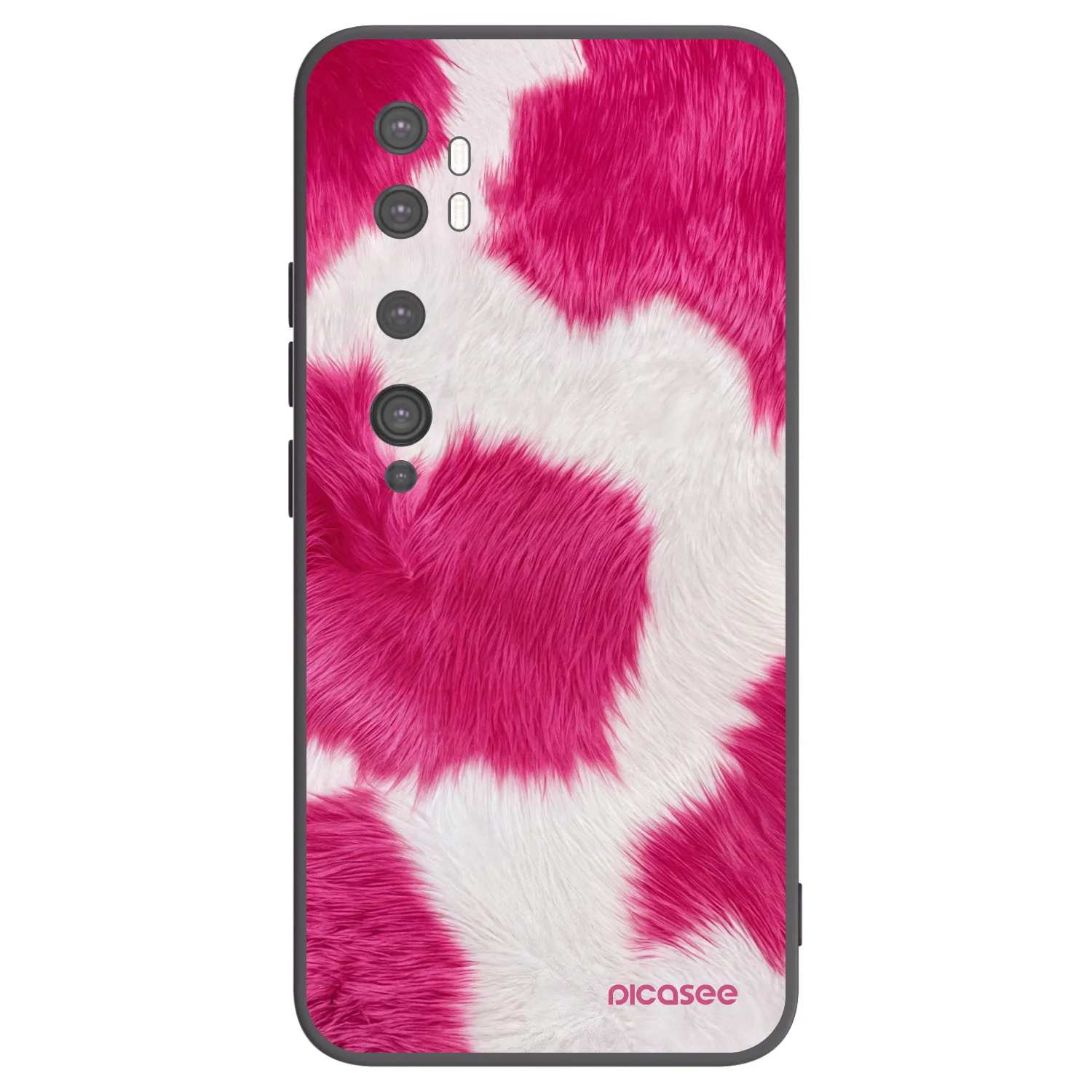 Picasee silikónový čierny obal pre Xiaomi Mi Note 10 (Pro) - Pink Moo