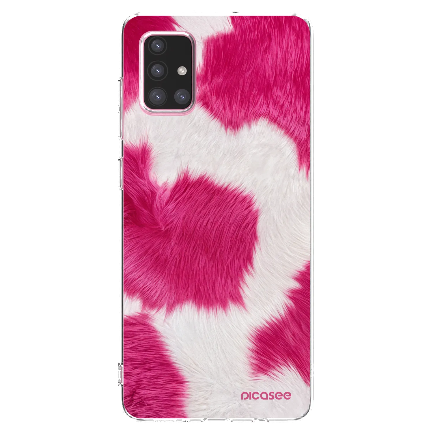 Picasee silikónový prehľadný obal pre Samsung Galaxy A71 A715F - Pink Moo