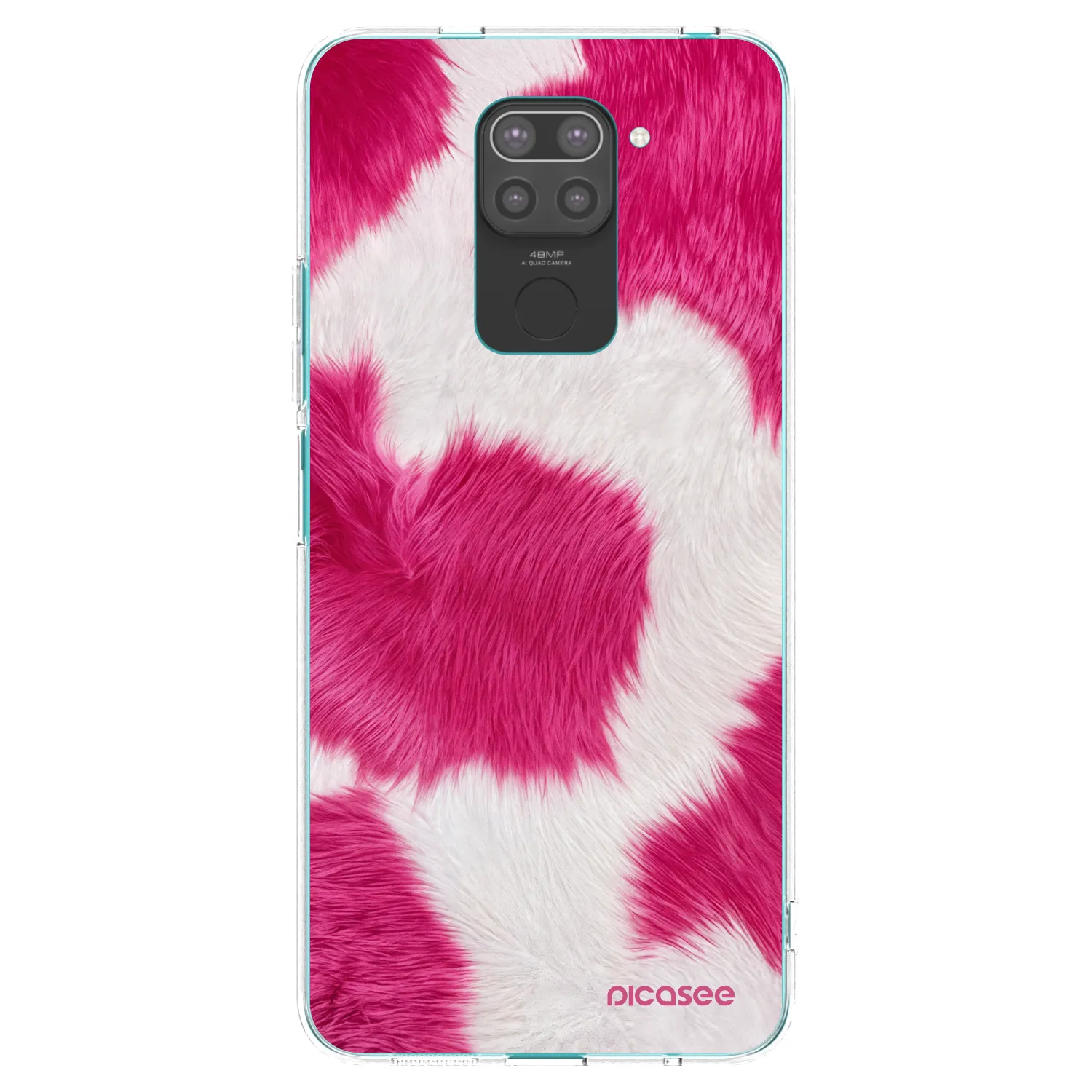 Picasee silikónový čierny obal pre Xiaomi Redmi Note 9 - Pink Moo