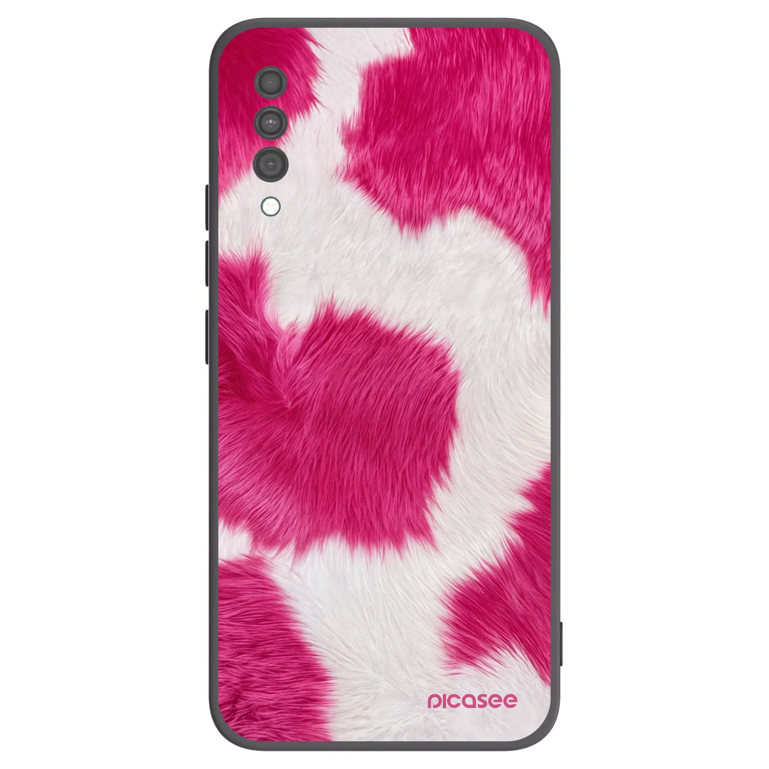Picasee silikónový čierny obal pre Samsung Galaxy A30s A307F - Pink Moo