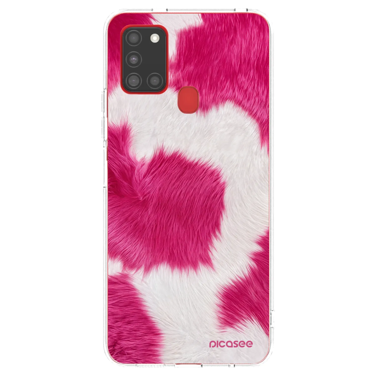 Picasee silikónový prehľadný obal pre Samsung Galaxy A21s - Pink Moo