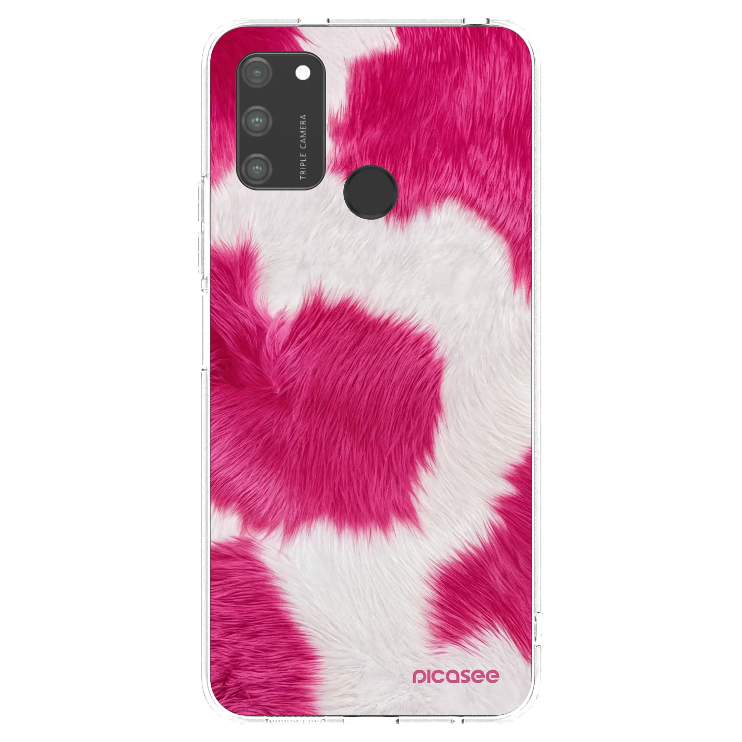 Picasee silikónový prehľadný obal pre Honor 9A - Pink Moo