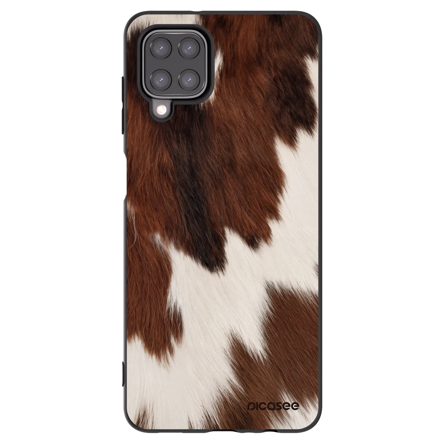 Picasee silikónový čierny obal pre Samsung Galaxy A12 A125F - Rustica