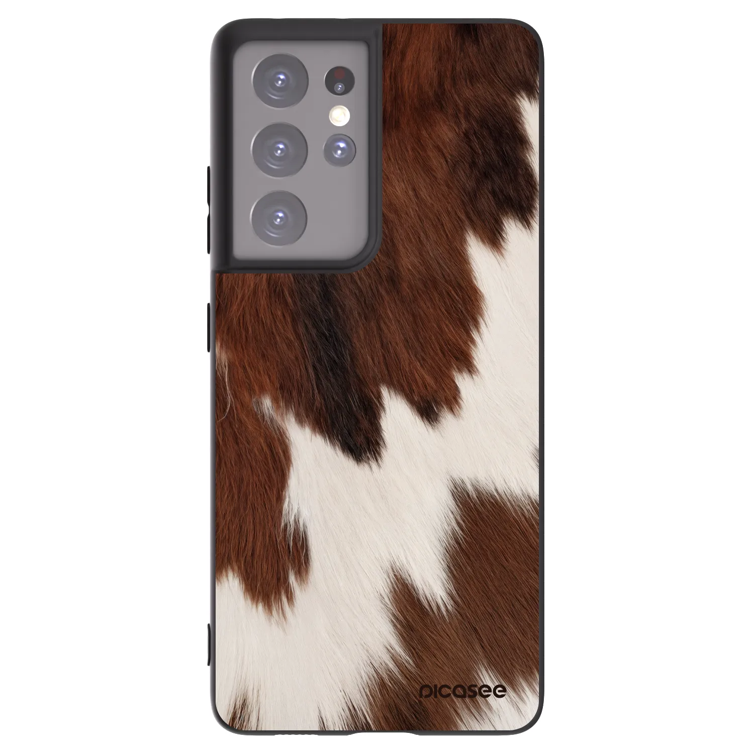 Picasee silikónový čierny obal pre Samsung Galaxy S21 Ultra 5G G998B - Rustica