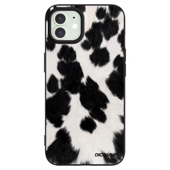 Picasee silikónový čierny obal pre Apple iPhone 12 - Black Moo