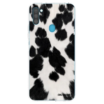 Picasee silikónový prehľadný obal pre Samsung Galaxy M11 - Black Moo