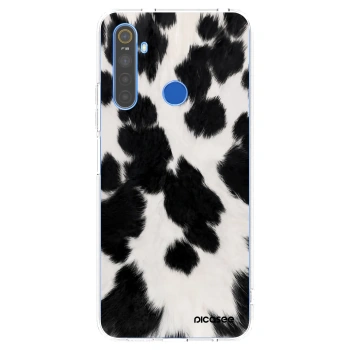Picasee silikónový prehľadný obal pre Realme 5 - Black Moo