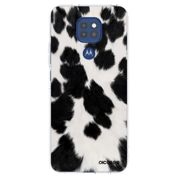 Picasee silikónový prehľadný obal pre Motorola Moto G9 Play - Black Moo