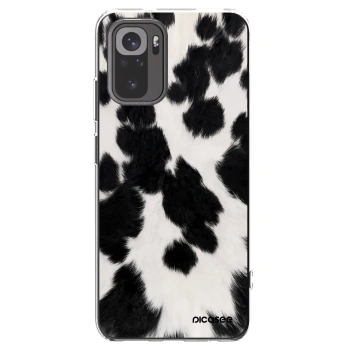 Picasee silikónový prehľadný obal pre Xiaomi Redmi Note 10 - Black Moo