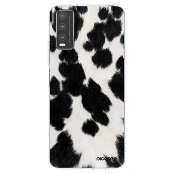 Picasee silikónový prehľadný obal pre Vivo Y20s - Black Moo