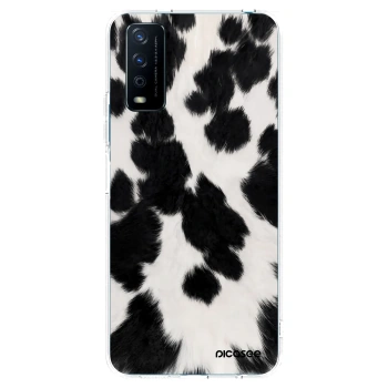 Picasee silikónový prehľadný obal pre Vivo Y11s - Black Moo