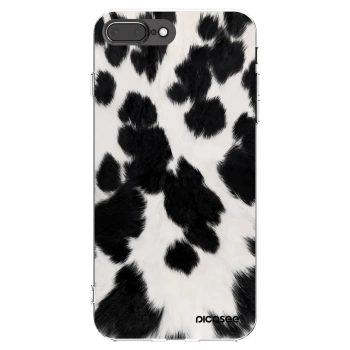 Picasee silikónový prehľadný obal pre Apple iPhone 7 Plus - Black Moo