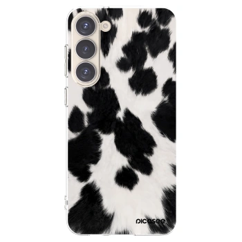 Picasee silikónový prehľadný obal pre Samsung Galaxy S23+ 5G - Black Moo