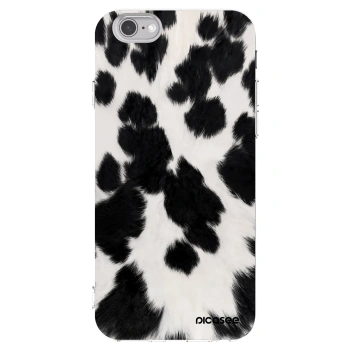 Picasee silikónový prehľadný obal pre Apple iPhone 6/6S - Black Moo