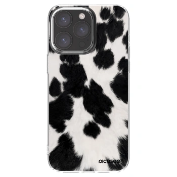 Picasee silikónový prehľadný obal pre Apple iPhone 15 Pro Max - Black Moo