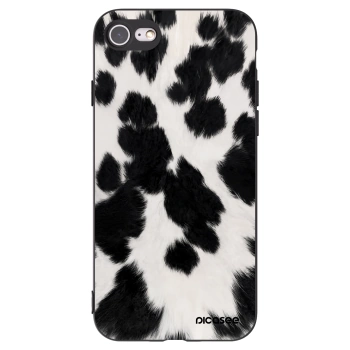 Picasee silikónový čierny obal pre Apple iPhone 7 - Black Moo