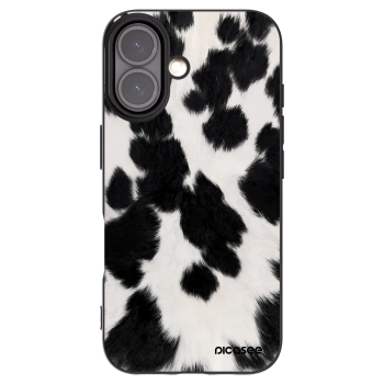 Picasee silikónový čierny obal pre Apple iPhone 16 - Black Moo