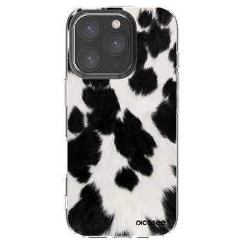 Picasee silikónový prehľadný obal pre Apple iPhone 16 Pro - Black Moo