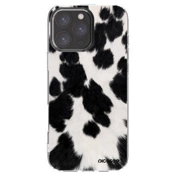 Picasee silikónový prehľadný obal pre Apple iPhone 16 Pro Max - Black Moo