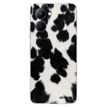 Picasee silikónový prehľadný obal pre Realme C33 (2023) - Black Moo