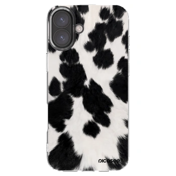 Picasee silikónový prehľadný obal pre Apple iPhone 16 Plus - Black Moo