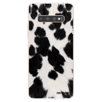Picasee silikónový prehľadný obal pre Samsung Galaxy S10 Plus G975 - Black Moo
