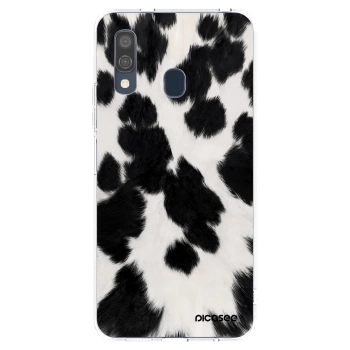 Picasee silikónový prehľadný obal pre Samsung Galaxy A40 A405F - Black Moo
