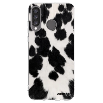 Picasee silikónový prehľadný obal pre Huawei P30 Lite - Black Moo