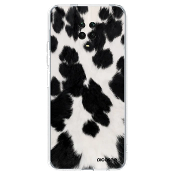 Picasee silikónový prehľadný obal pre Xiaomi Redmi Note 9 Pro - Black Moo