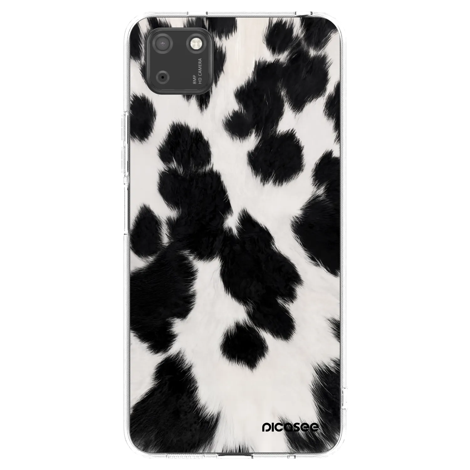 Picasee silikónový prehľadný obal pre Huawei Y5P - Black Moo