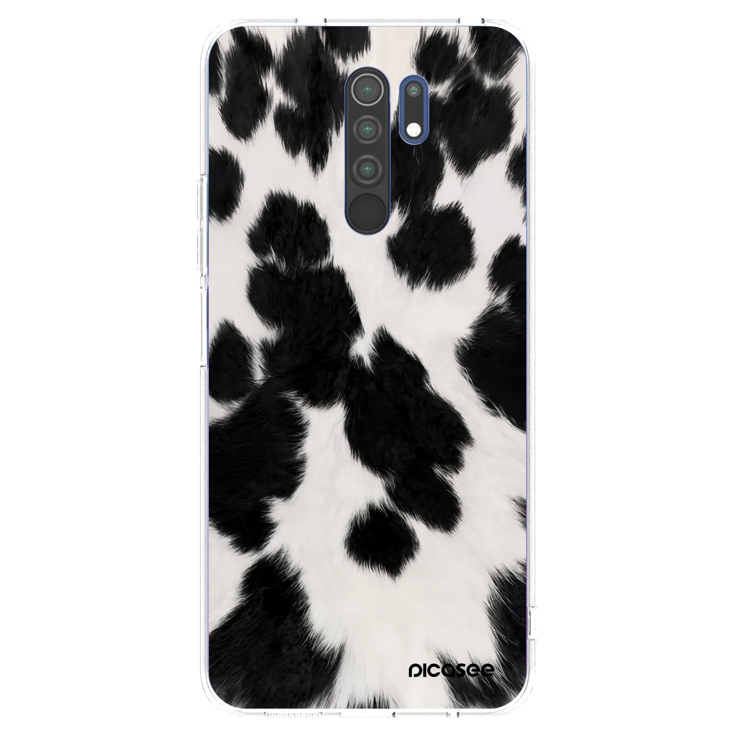 Picasee silikónový prehľadný obal pre Xiaomi Redmi 9 - Black Moo