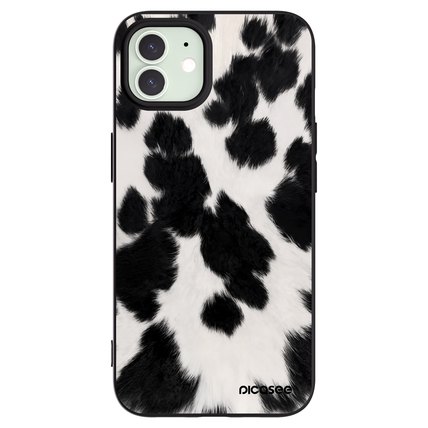 Picasee silikónový čierny obal pre Apple iPhone 12 - Black Moo