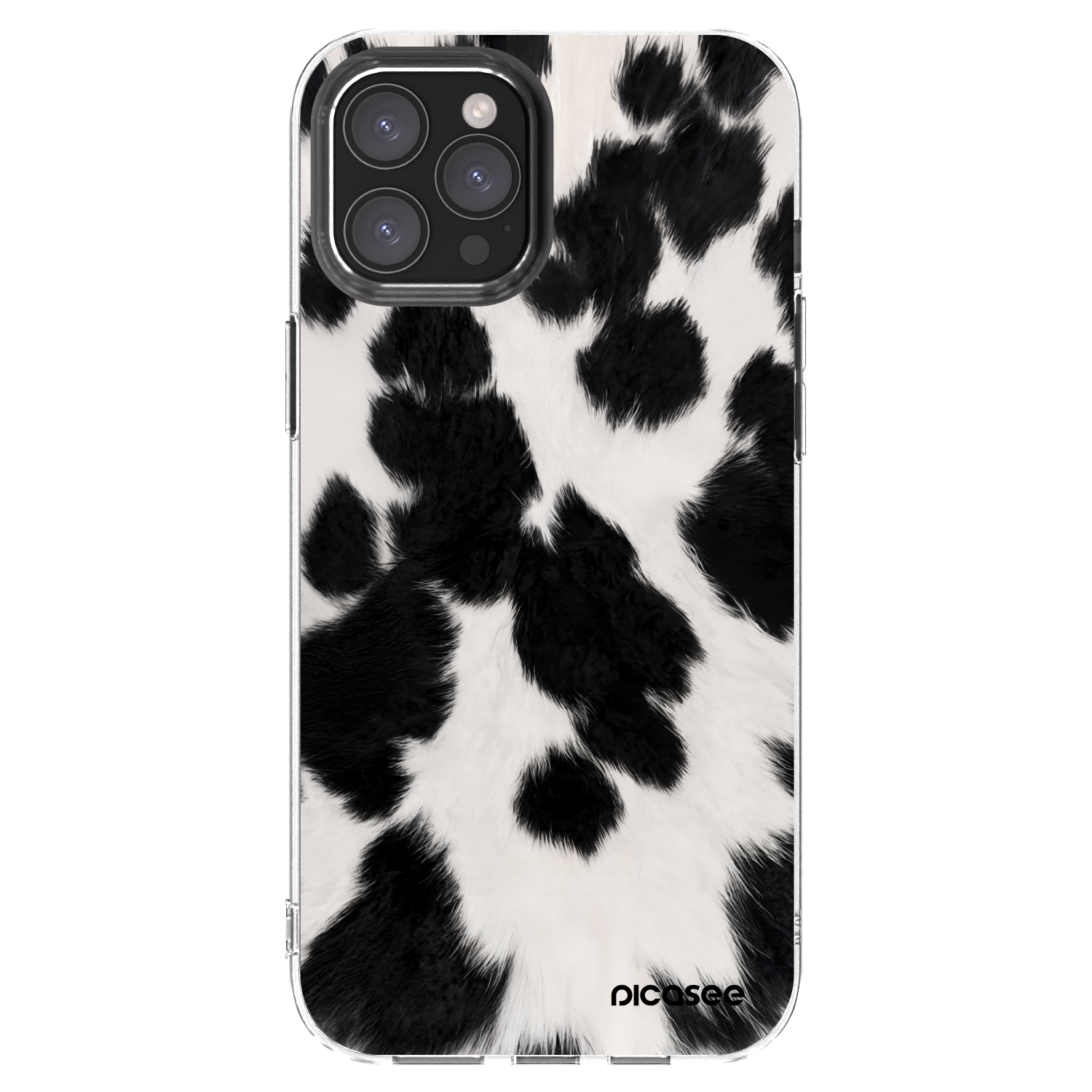 Silikónový prehľadný obal pre Apple iPhone 12 Pro Max - Black Moo