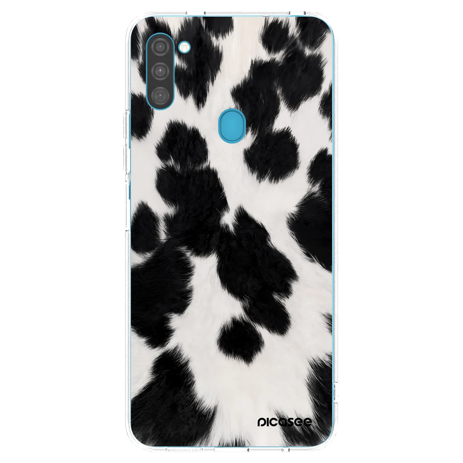 Picasee silikónový prehľadný obal pre Samsung Galaxy M11 - Black Moo