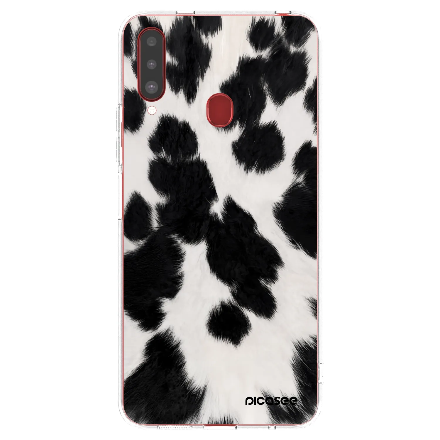 Picasee silikónový prehľadný obal pre Samsung Galaxy A20s - Black Moo