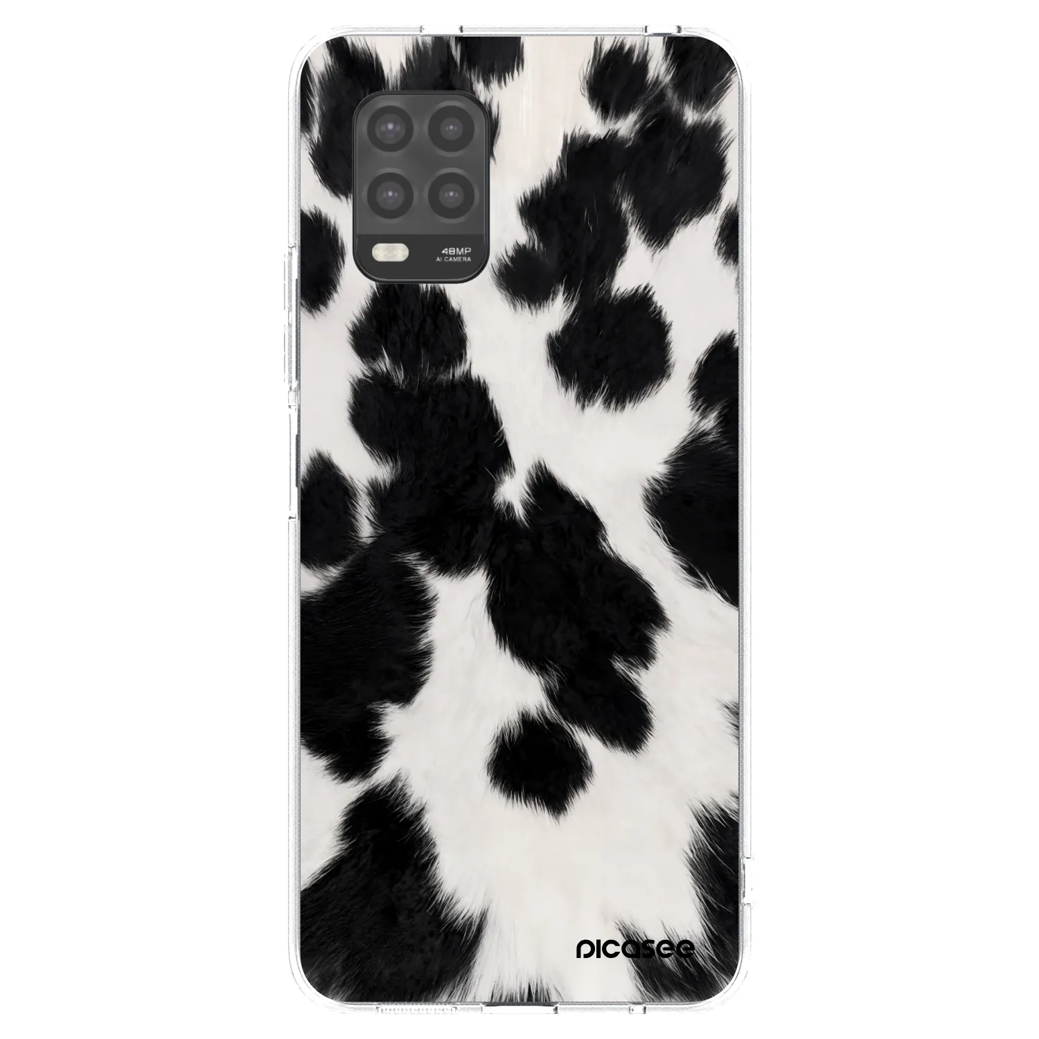 Silikónový prehľadný obal pre Xiaomi Mi 10 Lite - Black Moo
