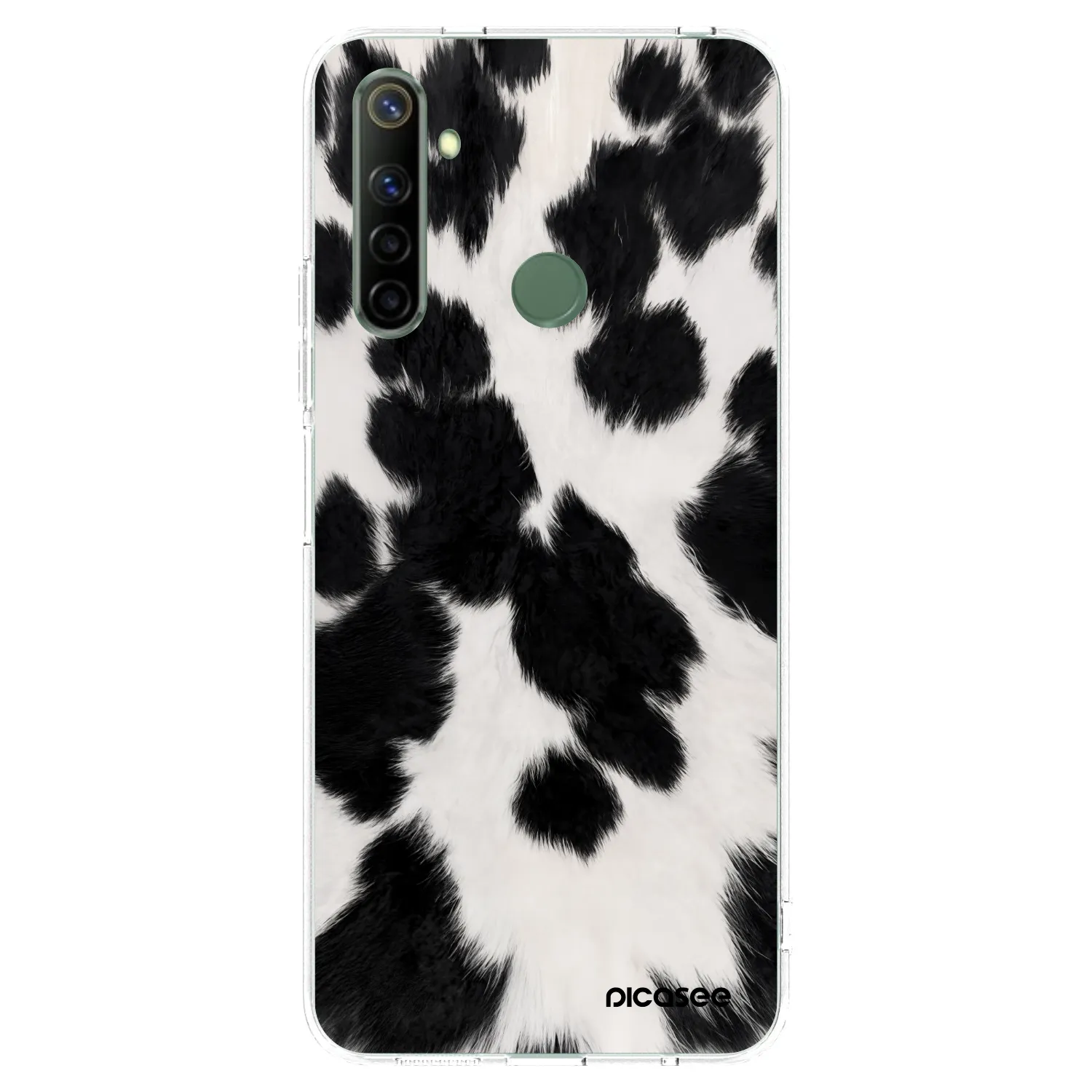 Picasee silikónový prehľadný obal pre Realme 6i - Black Moo