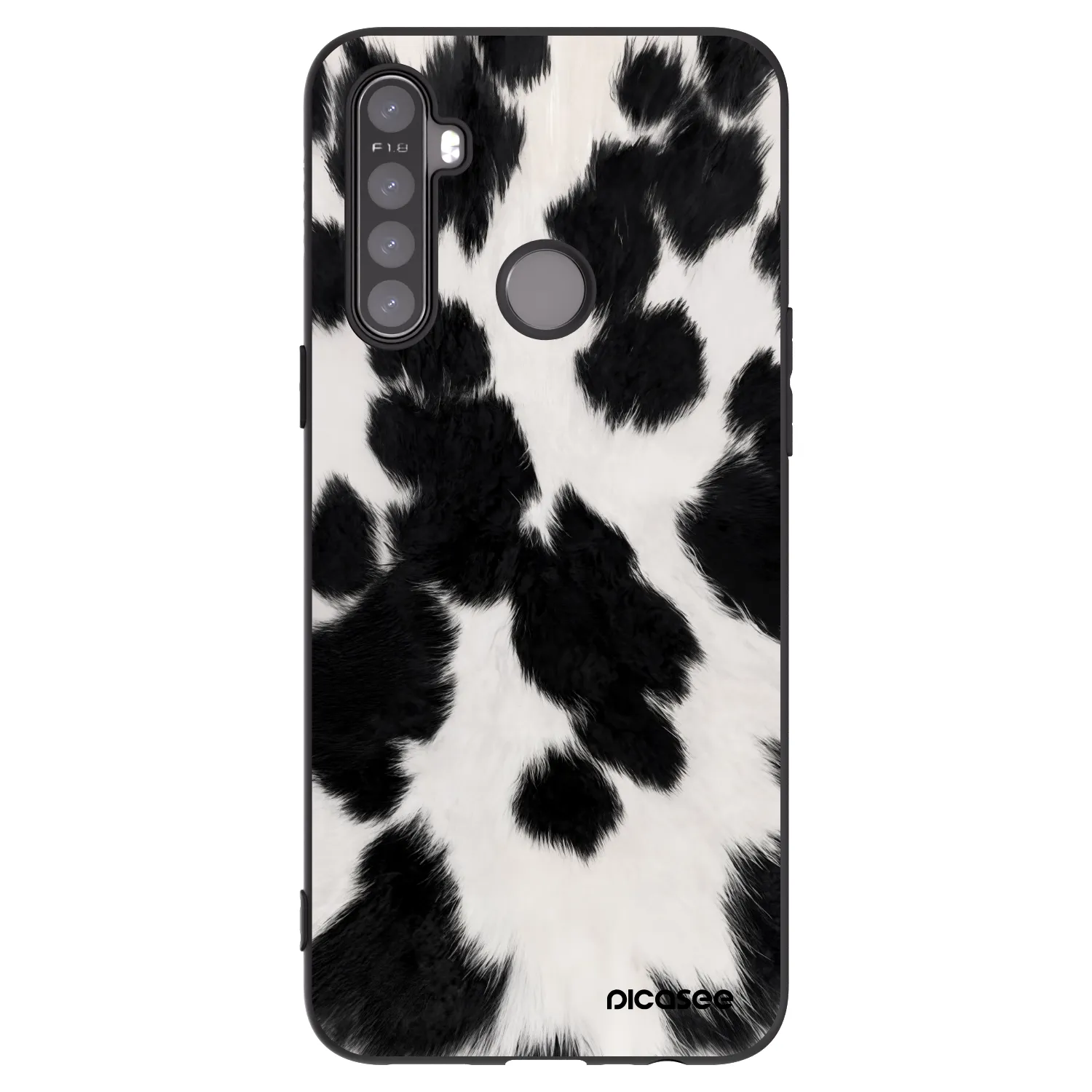 Picasee silikónový čierny obal pre Realme 5 - Black Moo