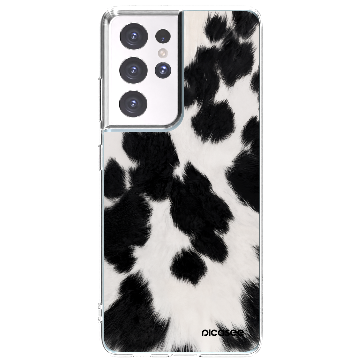 Picasee silikónový prehľadný obal pre Samsung Galaxy S21 Ultra 5G G998B - Black Moo
