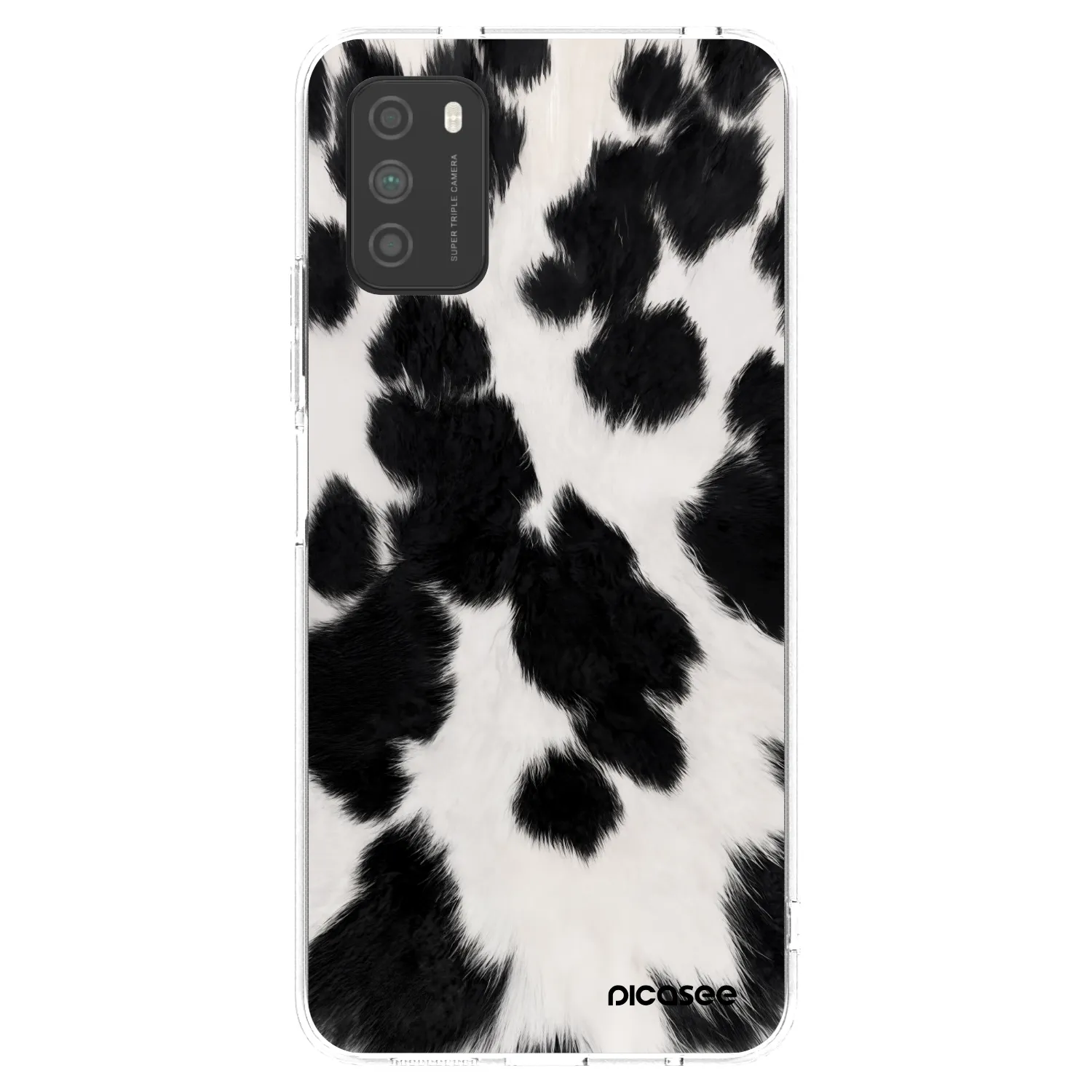 Silikónový prehľadný obal pre Xiaomi Poco M3 - Black Moo