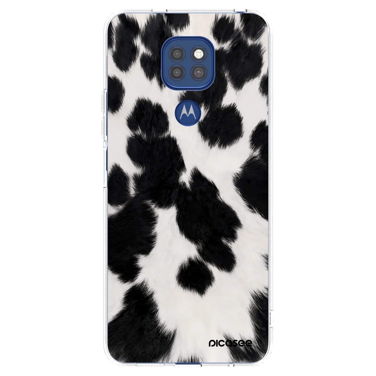 Silikónový prehľadný obal pre Motorola Moto G9 Play - Black Moo