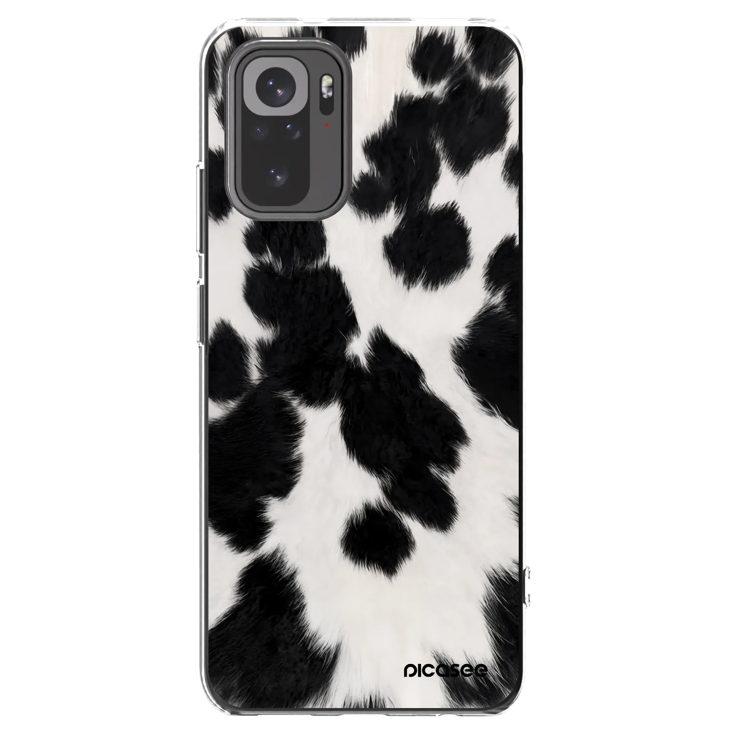Picasee silikónový prehľadný obal pre Xiaomi Redmi Note 10 - Black Moo