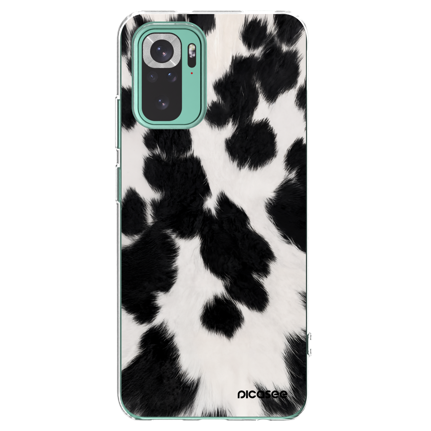 Picasee silikónový prehľadný obal pre Xiaomi Redmi Note 10 Pro - Black Moo